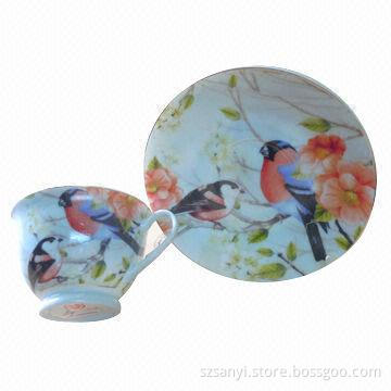 12-piece Coffee Cup and Saucer, Practical Shape